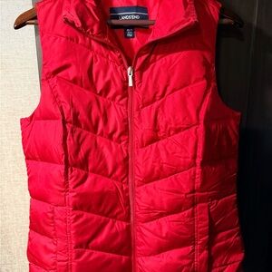 Lands' End Women's Vibrant Red Quilted Vest